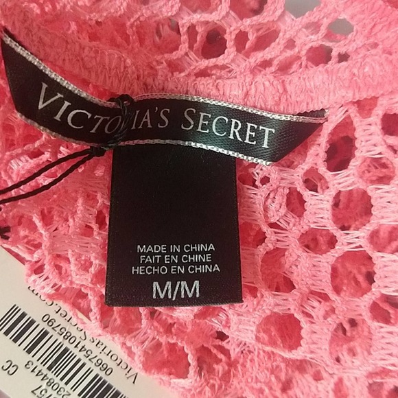Victoria Secret Crochet Knit Crop Swim Cover Up - Picture 7 of 8